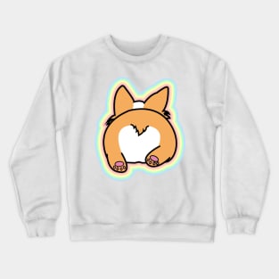 pastel color Cute Corgi Butt Crewneck Sweatshirt